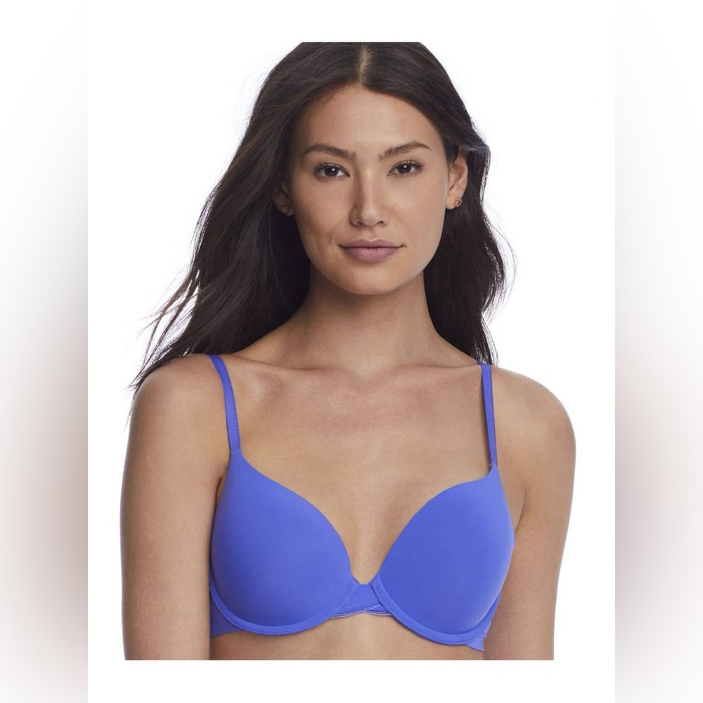 NWT! ONGOSSAMER Ocean Blue Sleek Micro T-Shirt Bra, 36B